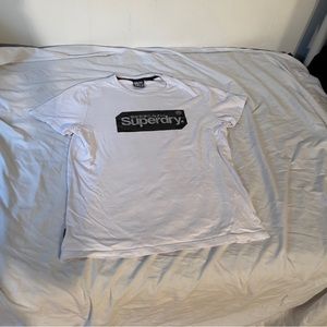 Superdry soft cotton white Logo Tee